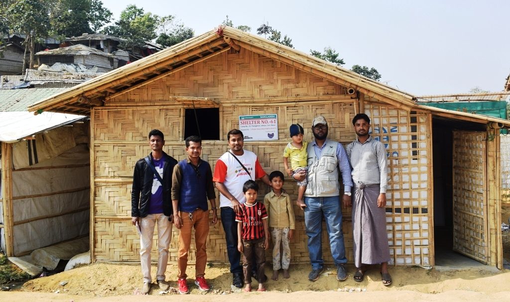 SHELTER SUPPORT AT ROHINGYA CAMPS